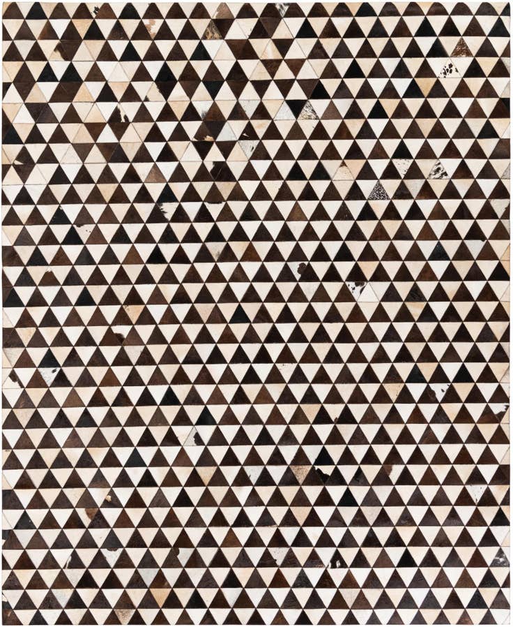 Detail image of 8' 1 x 10' Cowhide Stocks Rug