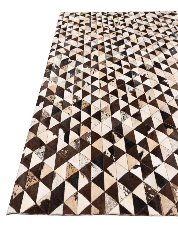 Detail image of 8' 1 x 10' 2 Cowhide Stocks Rug