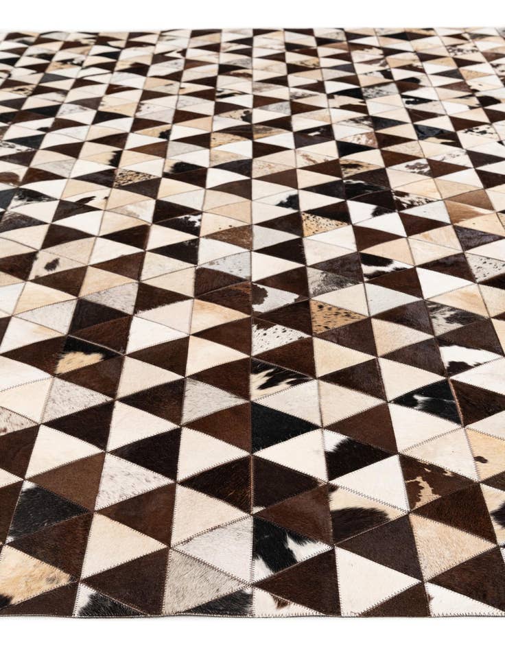 Detail image of 8' 1 x 10' 2 Cowhide Stocks Rug