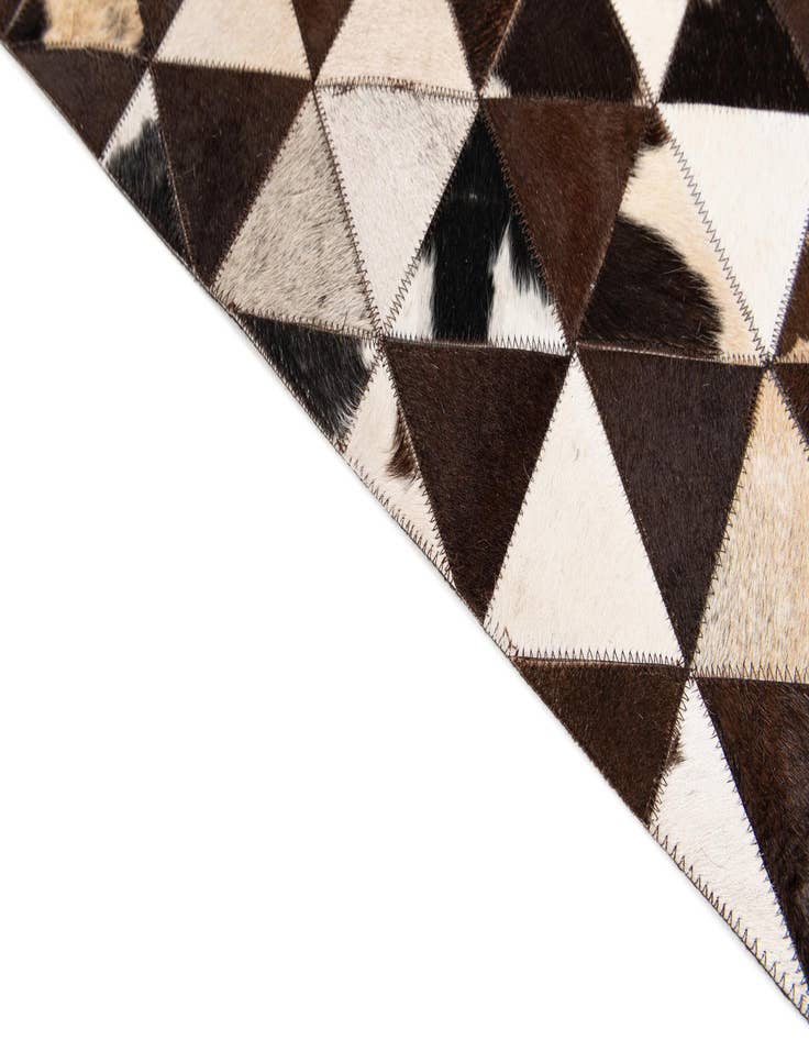 Detail image of 8' 1 x 10' 2 Cowhide Stocks Rug