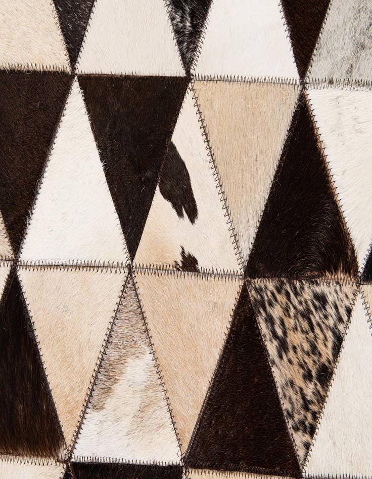 Detail image of 8' 1 x 10' 2 Cowhide Stocks Rug