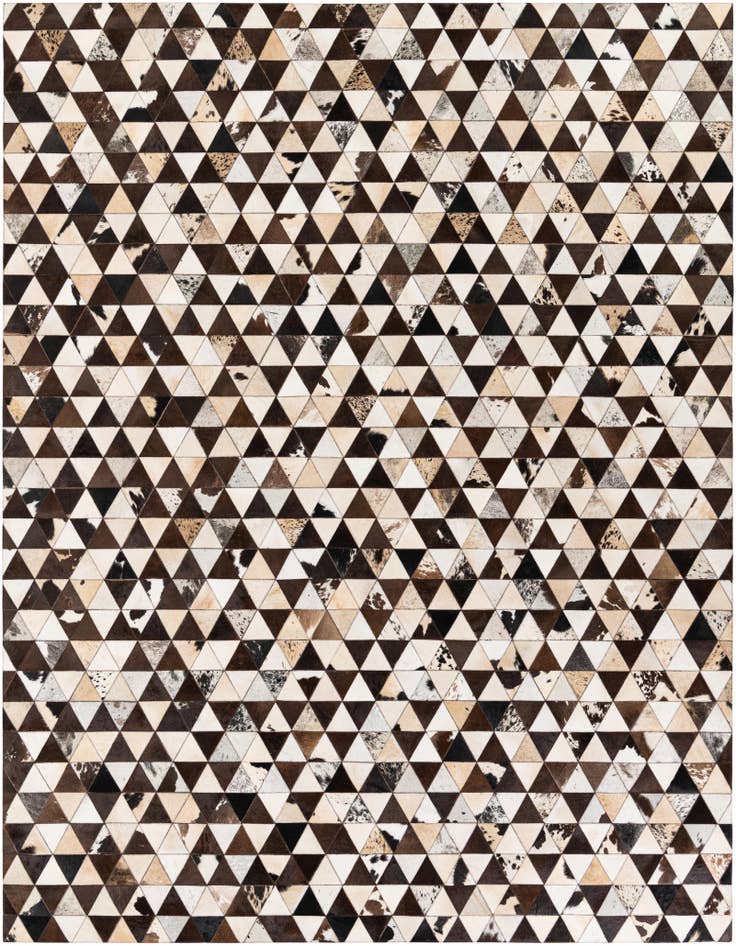 Detail image of 8' 1 x 10' 2 Cowhide Stocks Rug