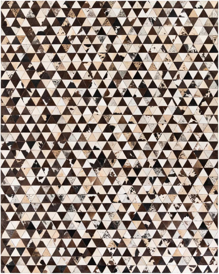 Detail image of 8' 1 x 10' 2 Cowhide Stocks Rug