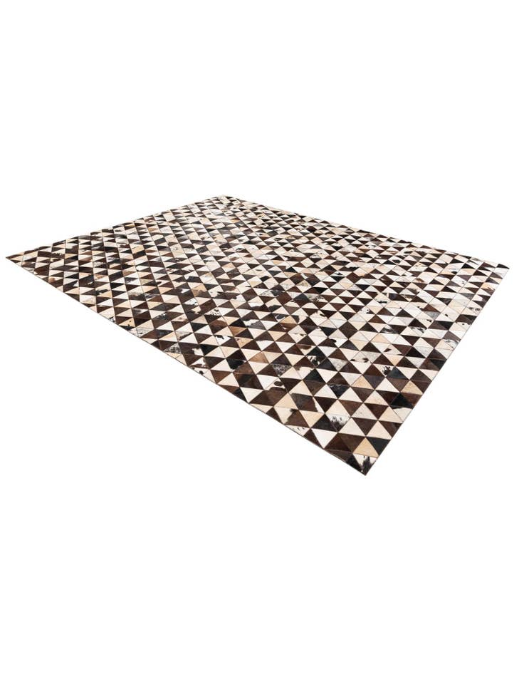 Detail image of 8' 1 x 10' 1 Cowhide Stocks Rug