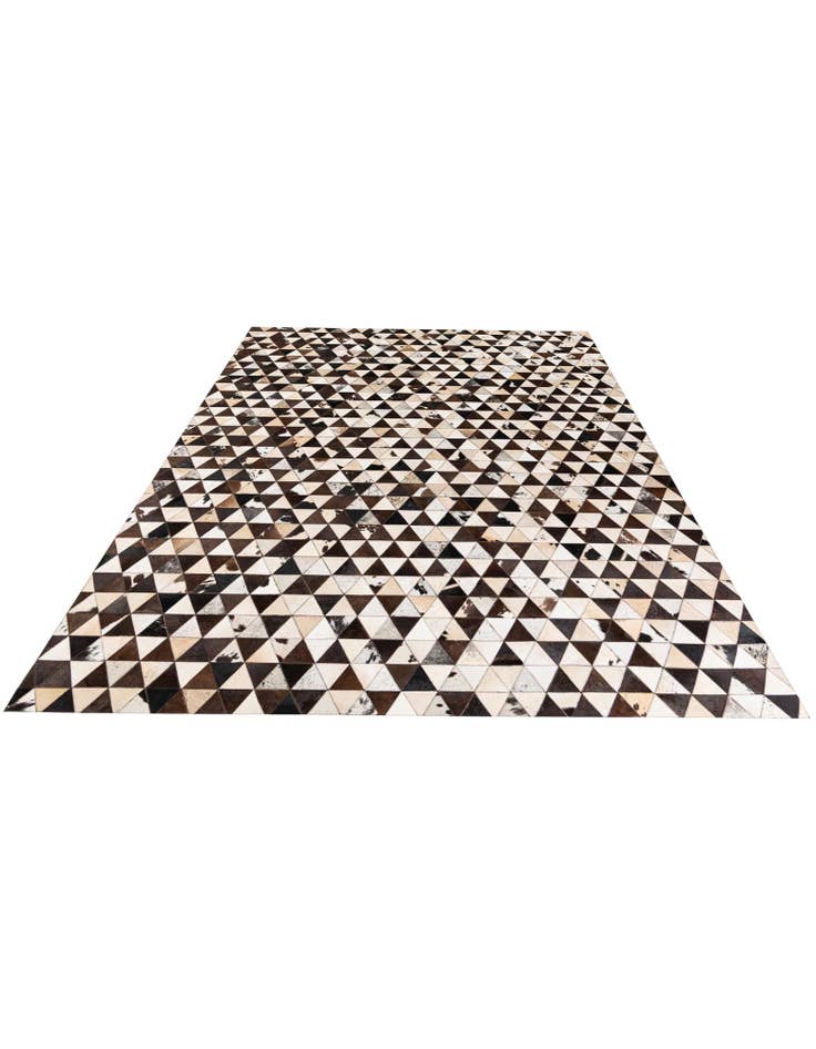 Detail image of 8' 1 x 10' 1 Cowhide Stocks Rug