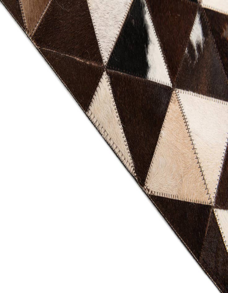 Detail image of 8' 1 x 10' 1 Cowhide Stocks Rug