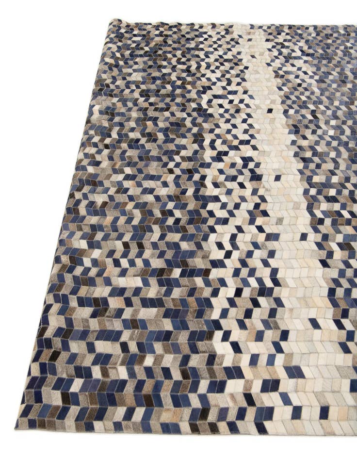 Detail image of 8' 1 x 9' 10 Cowhide Stocks Rug