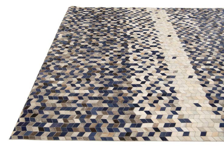 Detail image of 8' 1 x 9' 10 Cowhide Stocks Rug