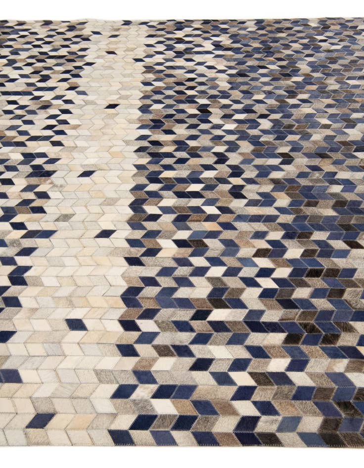 Detail image of 8' 1 x 9' 10 Cowhide Stocks Rug