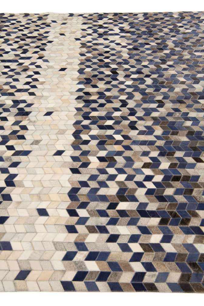 8' 1 x 9' 10 Cowhide Stocks Rug