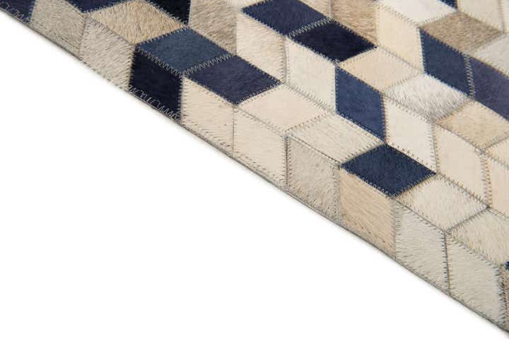 8' 1 x 9' 10 Cowhide Stocks Rug