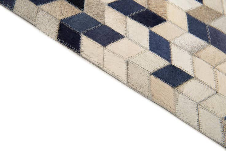 Detail image of 8' 1 x 9' 10 Cowhide Stocks Rug