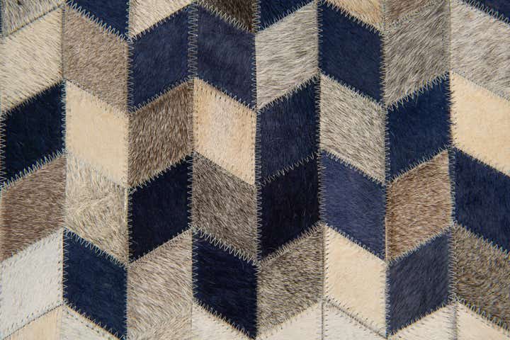 8' 1 x 9' 10 Cowhide Stocks Rug