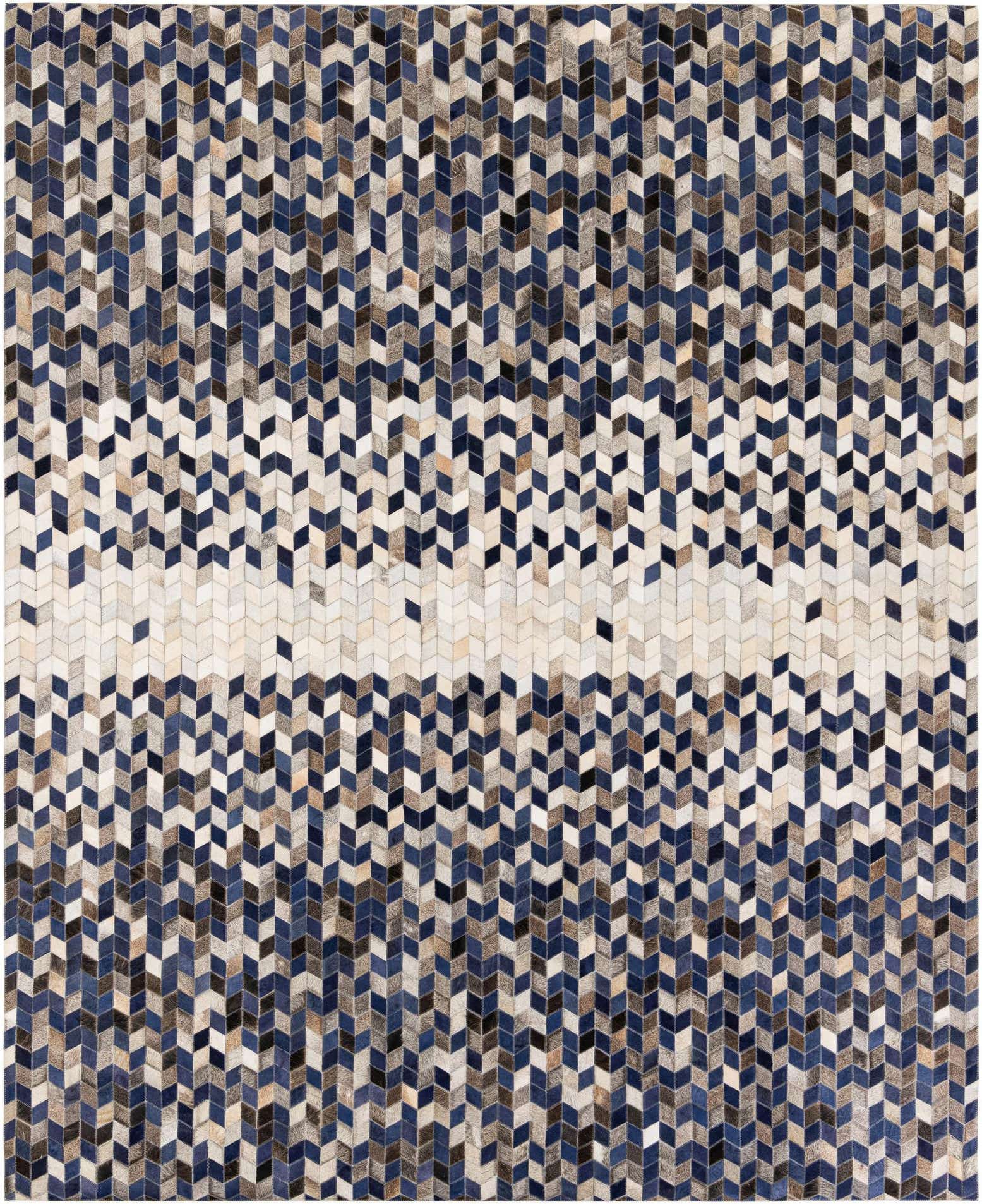 8' 1 x 9' 10 Cowhide Stocks Rug