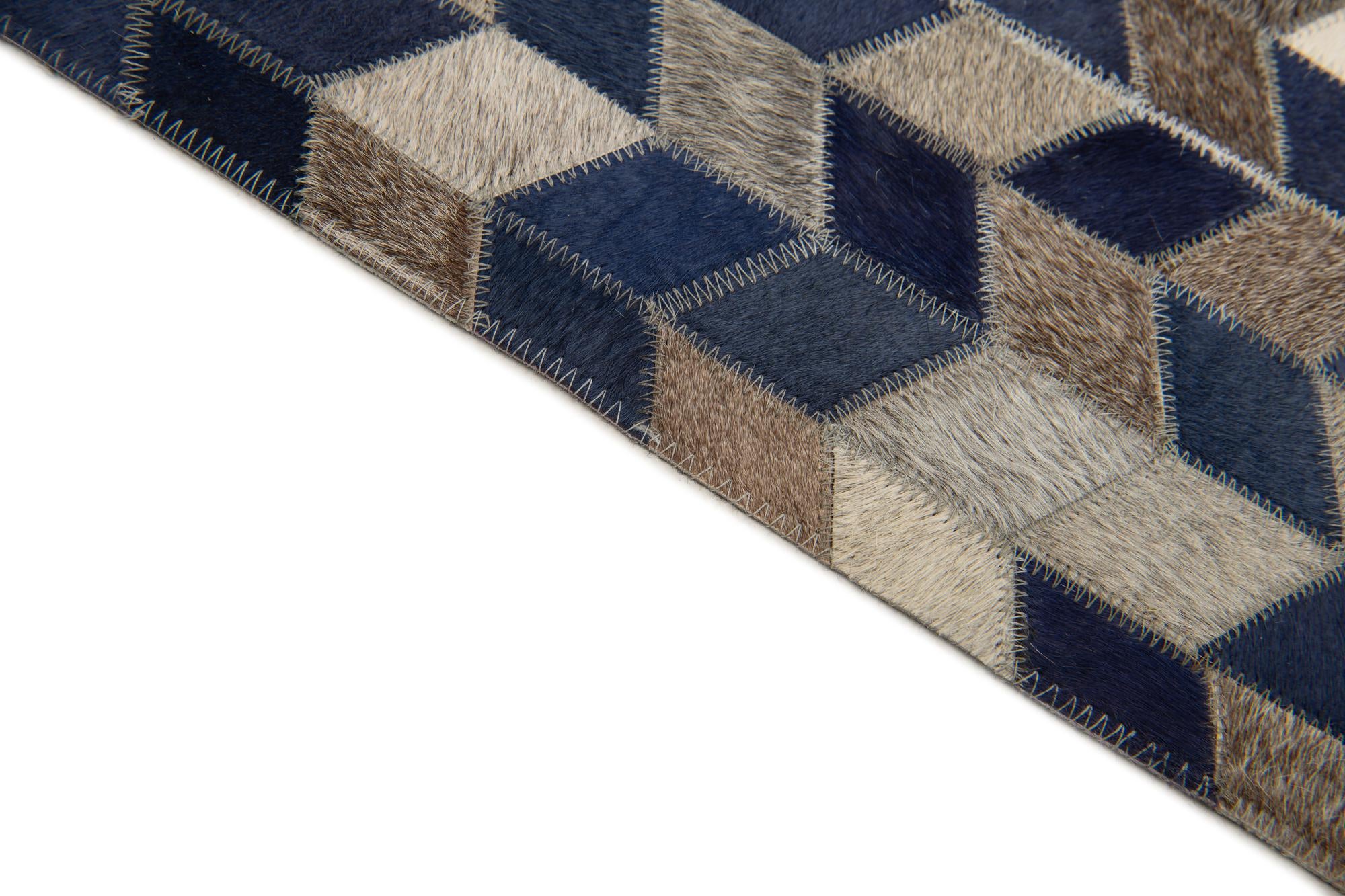 8' 2 x 9' Cowhide Stocks Rug