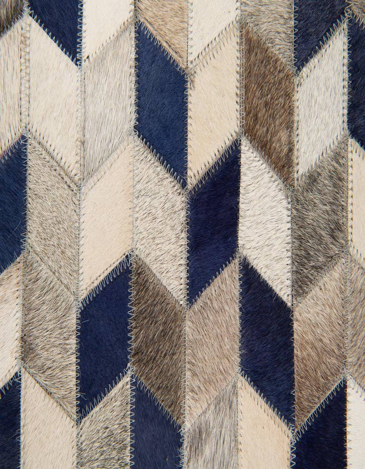 Detail image of 8' 2 x 9' Cowhide Stocks Rug