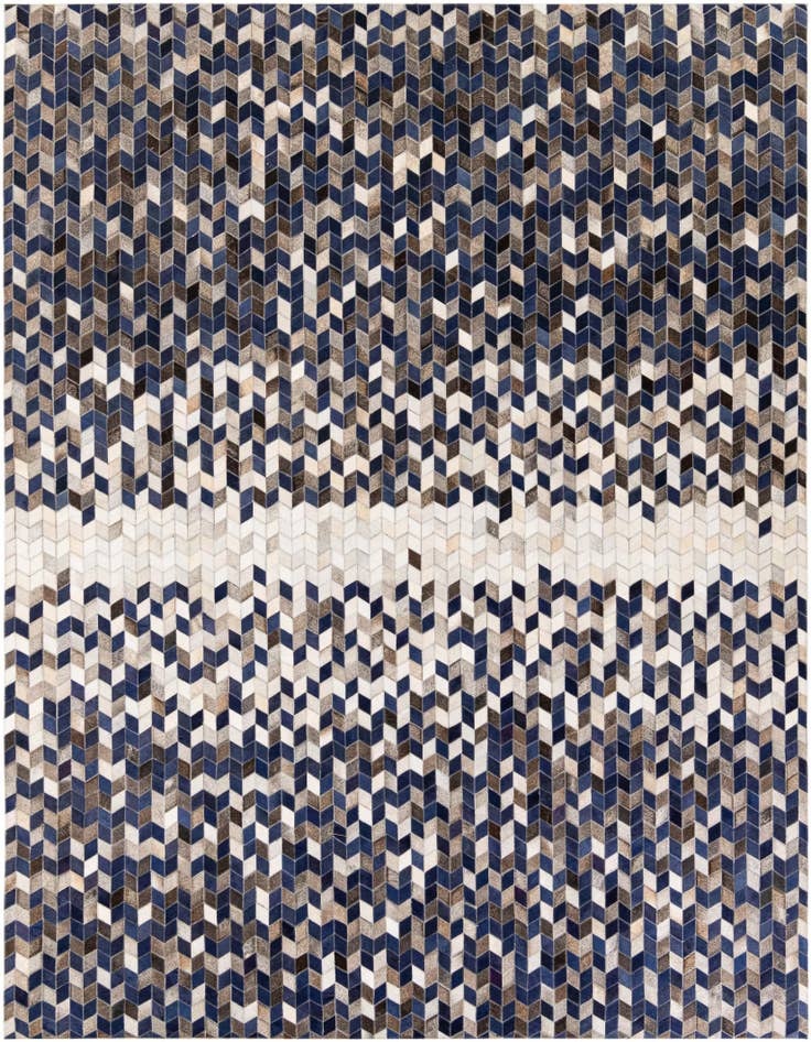 Detail image of 8' 2 x 9' Cowhide Stocks Rug