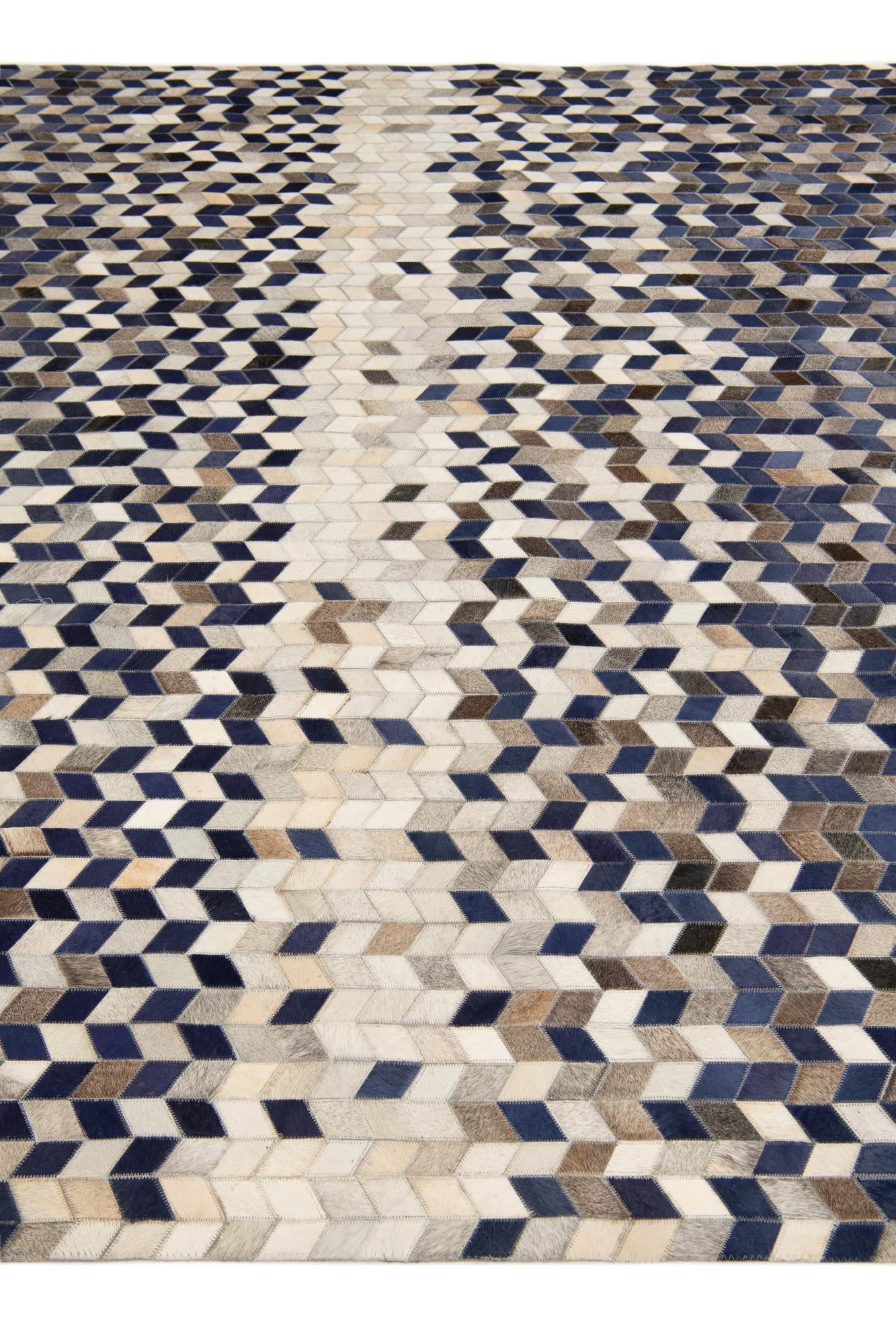8' 2 x 10' Cowhide Stocks Rug