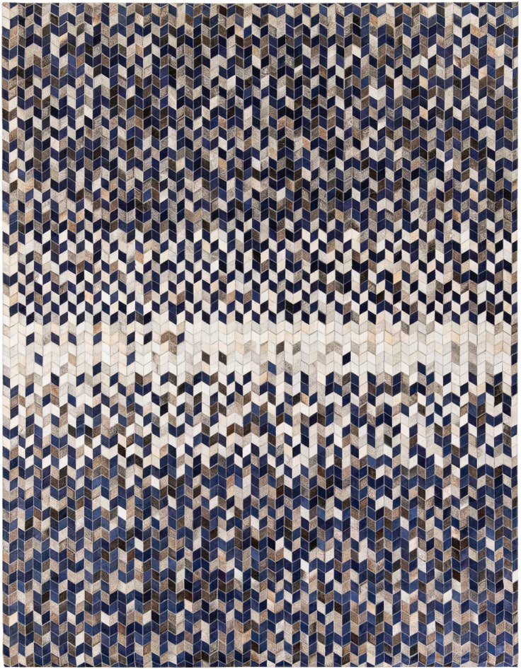 Detail image of 8' 2 x 10' Cowhide Stocks Rug