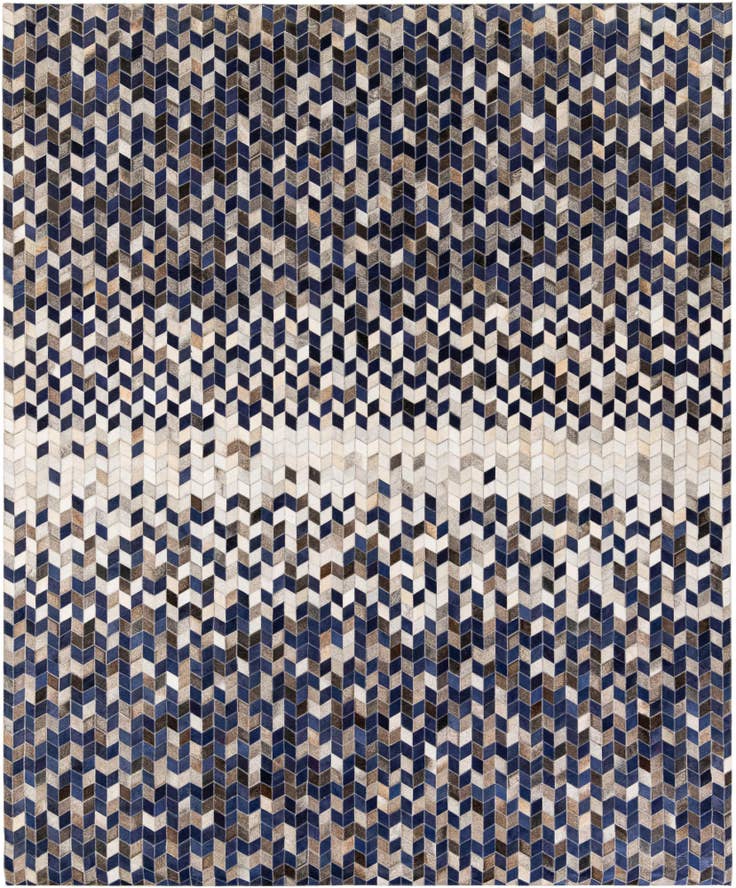 Detail image of 8' 2 x 10' Cowhide Stocks Rug