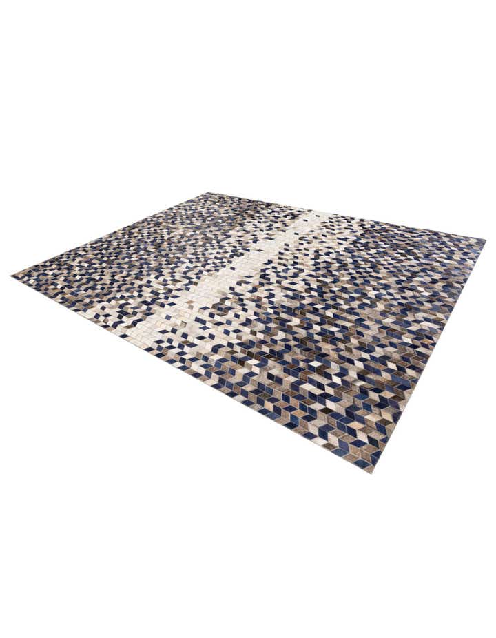 8' 1 x 10' Cowhide Stocks Rug