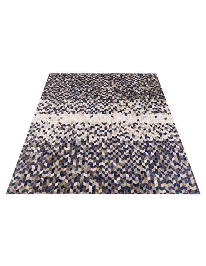 8' 1 x 10' Cowhide Stocks Rug