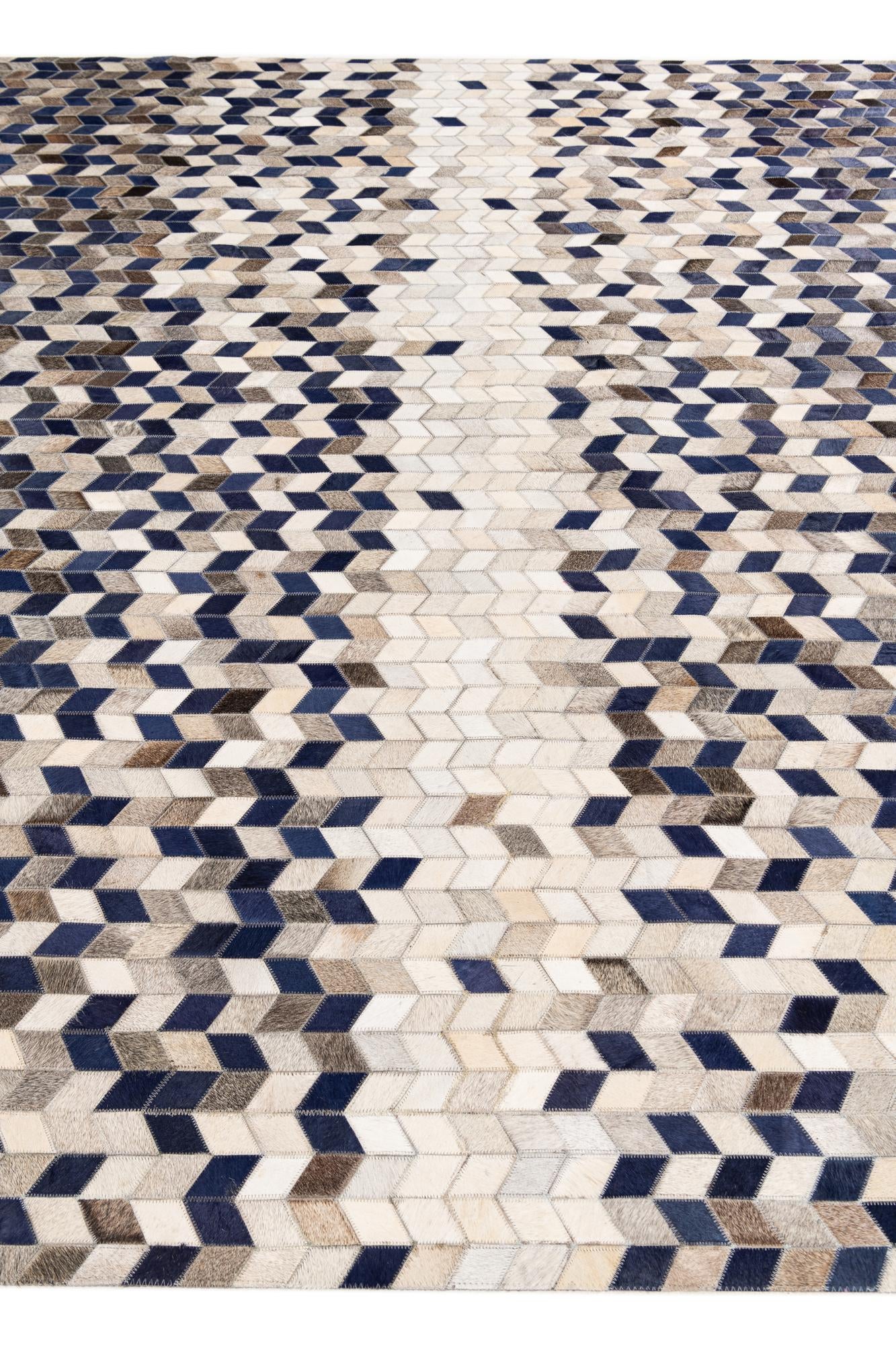 8' 1 x 10' Cowhide Stocks Rug