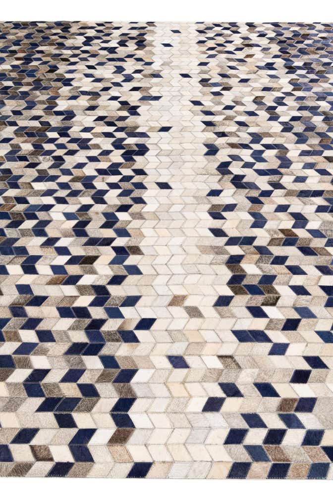 8' 1 x 10' Cowhide Stocks Rug