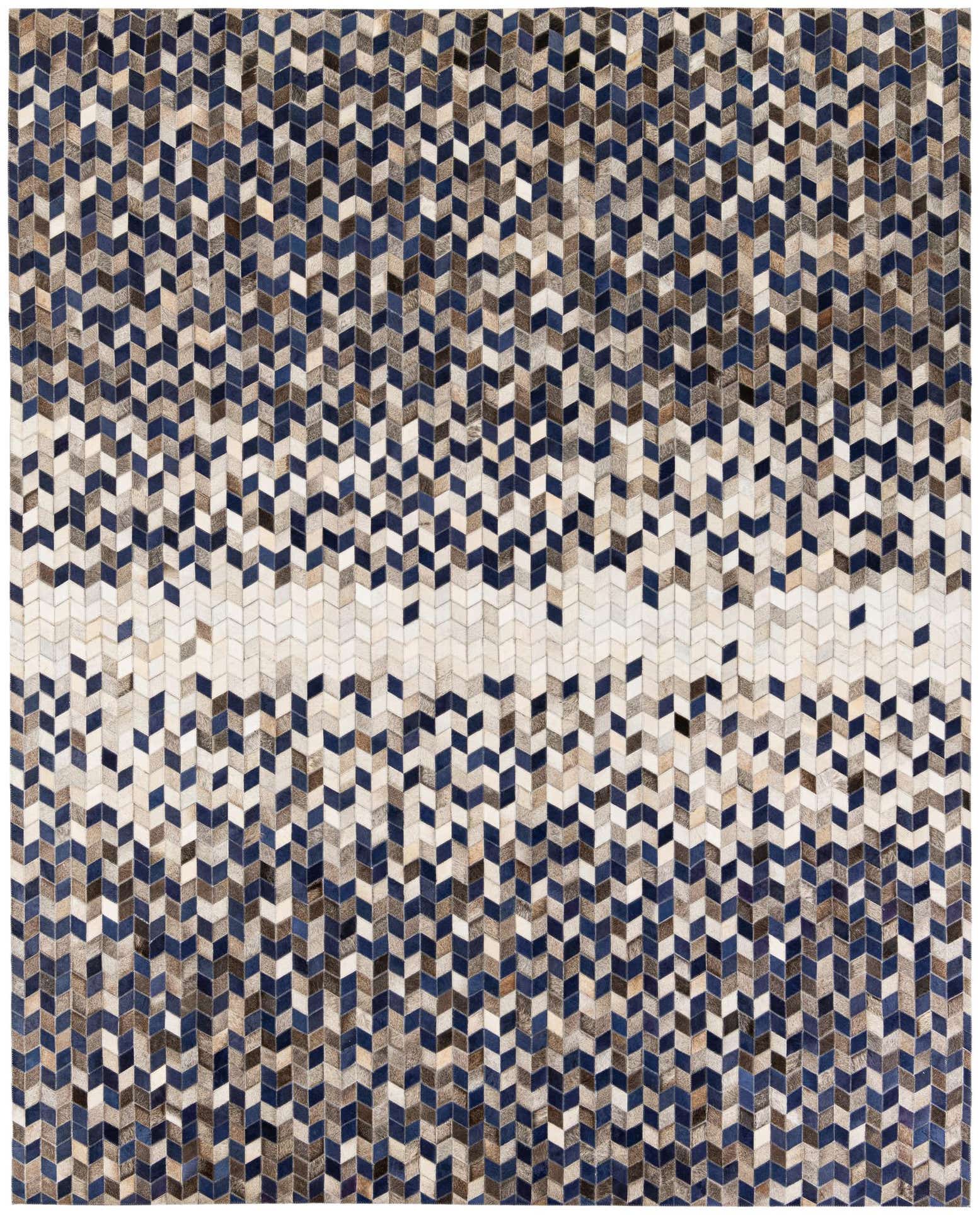 8' 1 x 10' Cowhide Stocks Rug