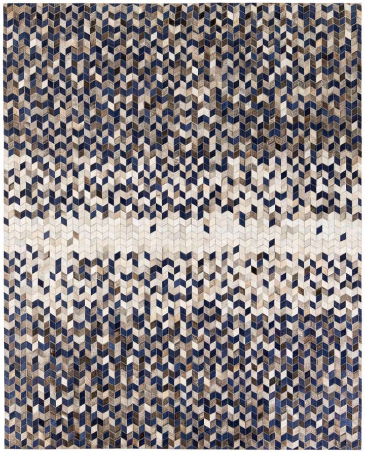 8' 1 x 10' Cowhide Stocks Rug
