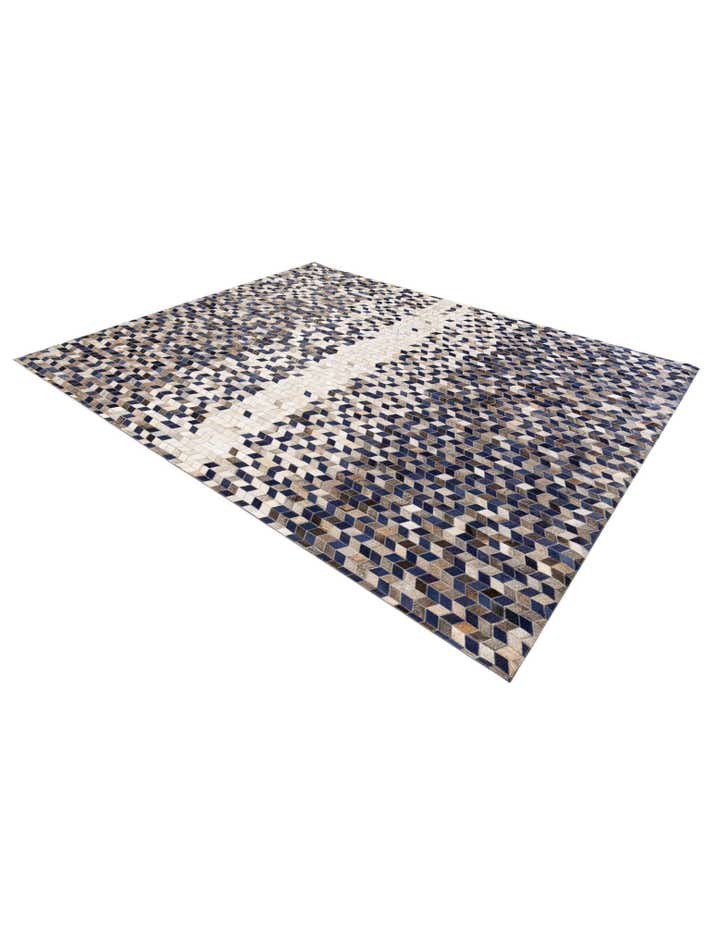 8' 1 x 10' Cowhide Stocks Rug