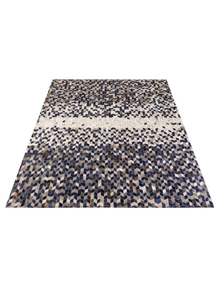 8' 1 x 10' Cowhide Stocks Rug