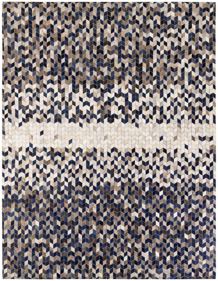 Detail image of 8' 1 x 10' Cowhide Stocks Rug
