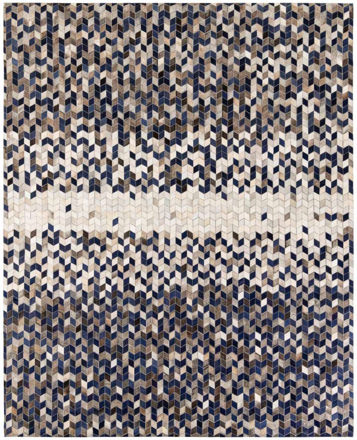8' 1 x 10' Cowhide Stocks Rug