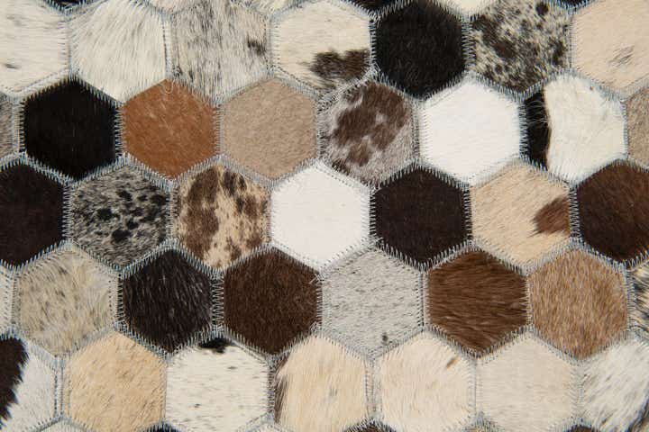 8' x 9' 10 Cowhide Stocks Rug