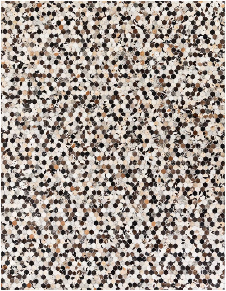 Detail image of 8' x 9' 10 Cowhide Stocks Rug