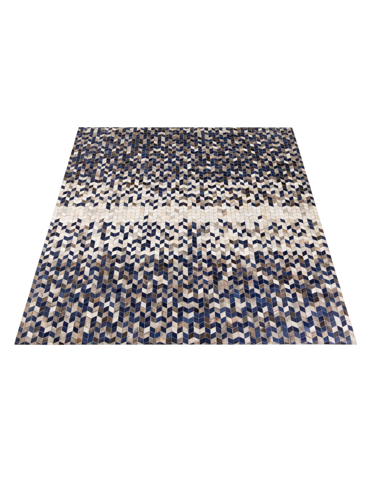 8' 1 x 9' 10 Cowhide Stocks Rug