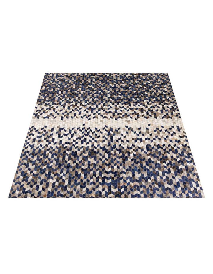 8' 1 x 9' 10 Cowhide Stocks Rug