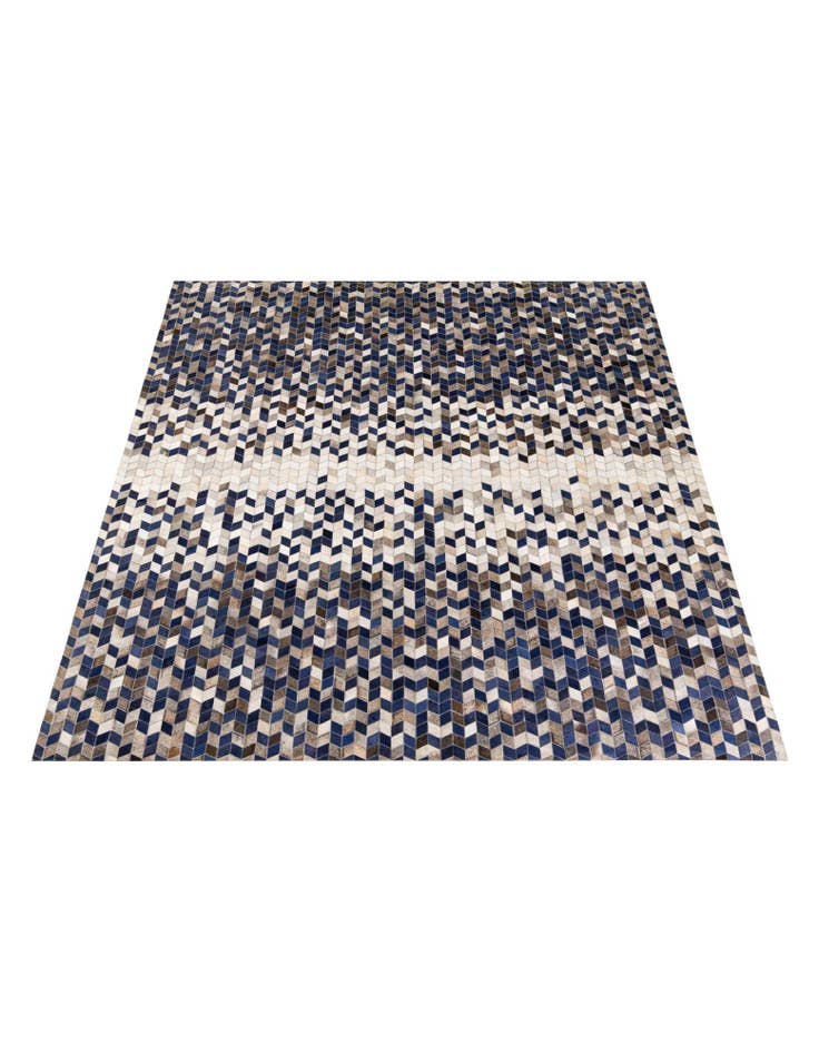 Detail image of 8' 1 x 9' 10 Cowhide Stocks Rug