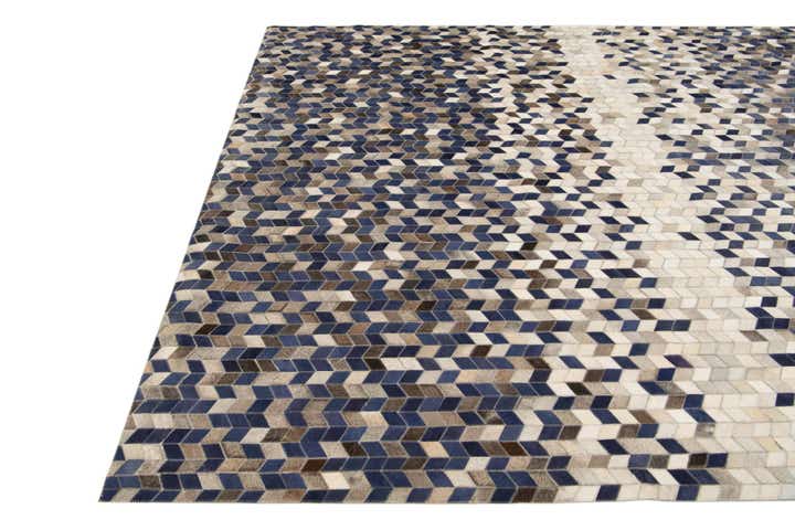 8' 1 x 9' 10 Cowhide Stocks Rug