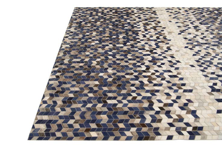 Detail image of 8' 1 x 9' 10 Cowhide Stocks Rug