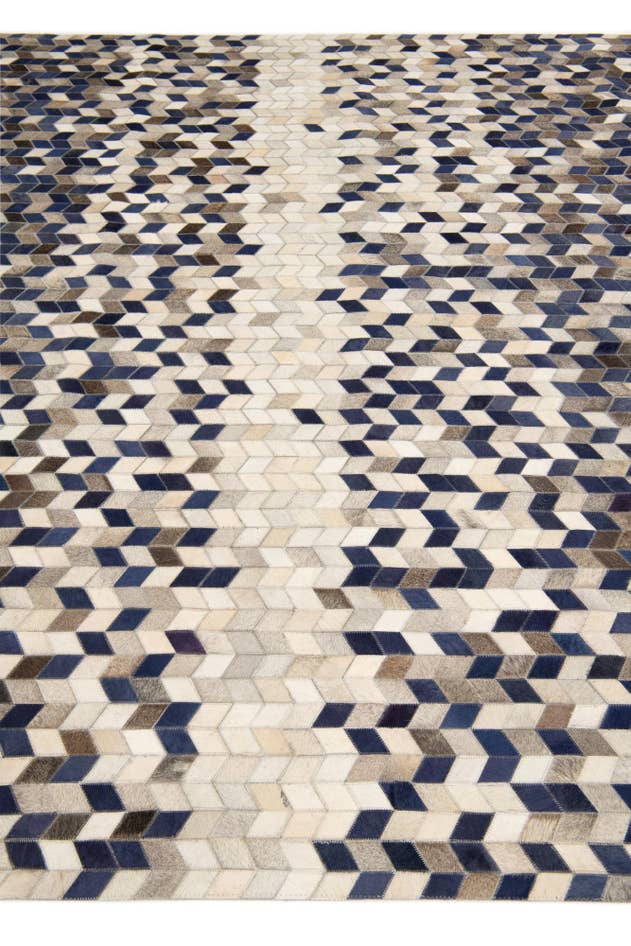 Detail image of 8' 1 x 9' 10 Cowhide Stocks Rug