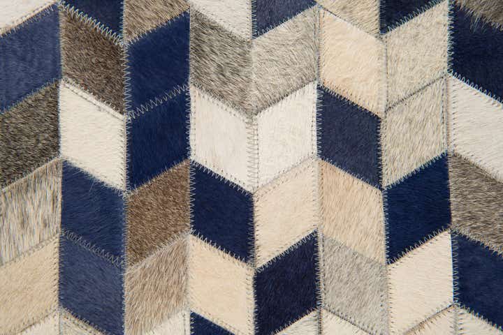 8' 1 x 9' 10 Cowhide Stocks Rug