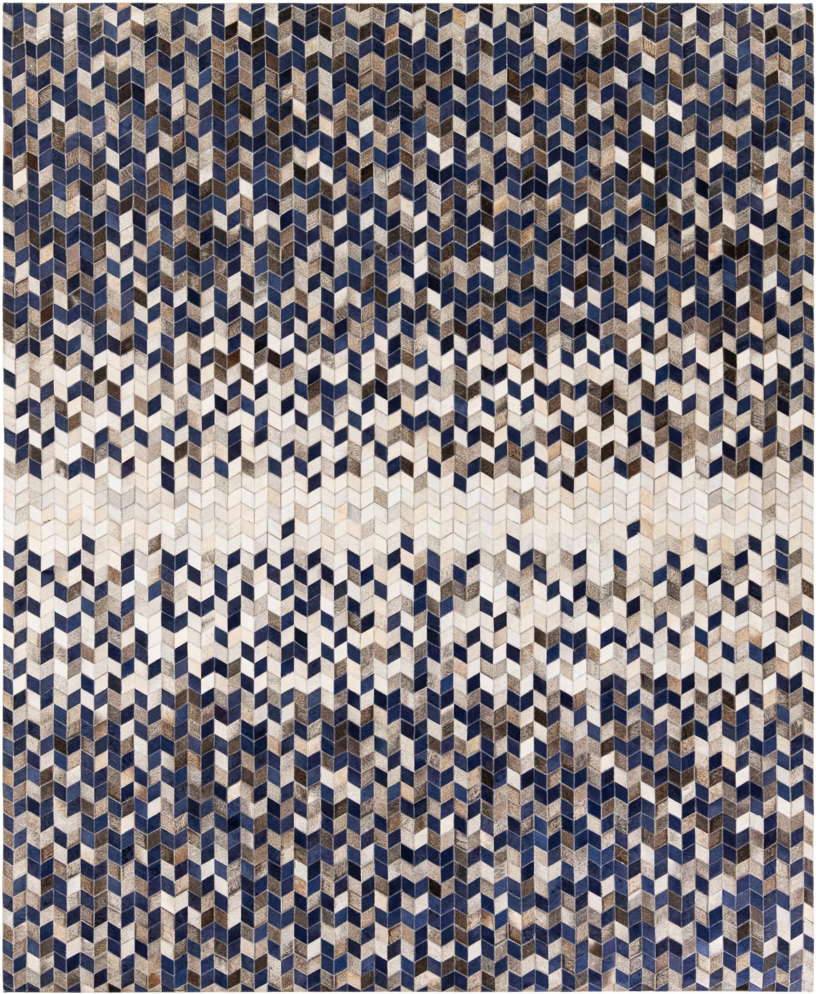 8' 1 x 9' 10 Cowhide Stocks Rug
