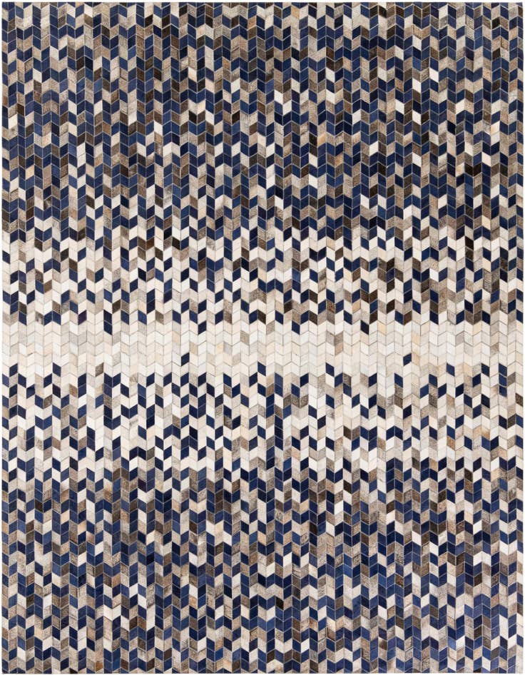 Detail image of 8' 1 x 9' 10 Cowhide Stocks Rug