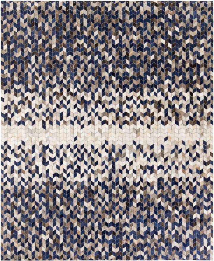 8' 1 x 9' 10 Cowhide Stocks Rug