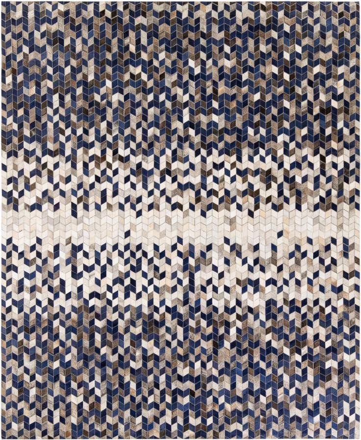 Detail image of 8' 1 x 9' 10 Cowhide Stocks Rug