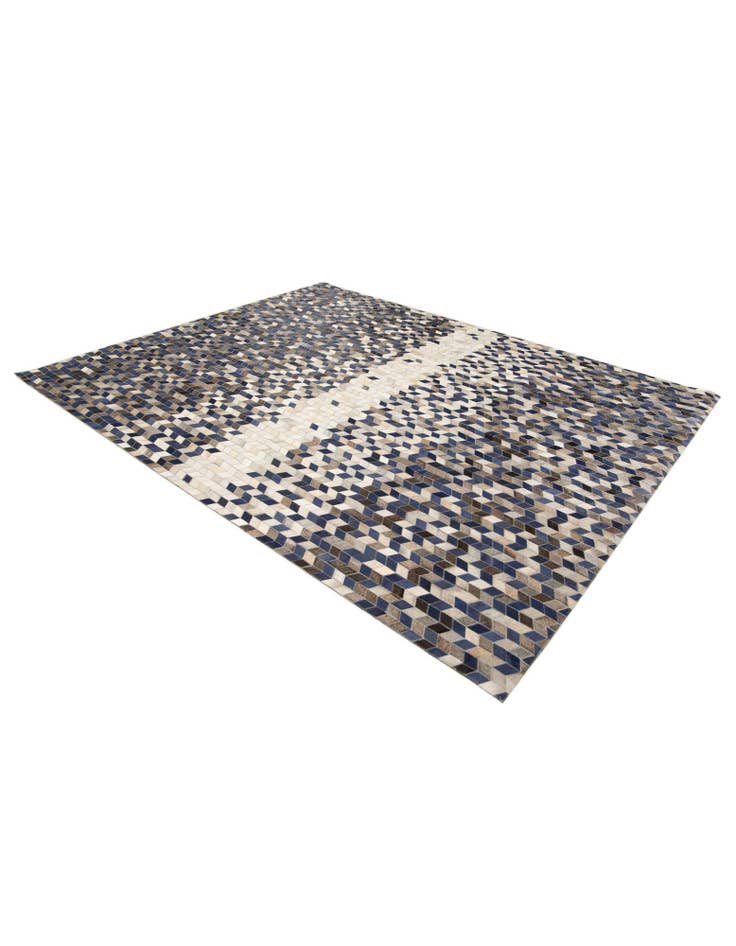 Detail image of 8' 1 x 9' 11 Cowhide Stocks Rug