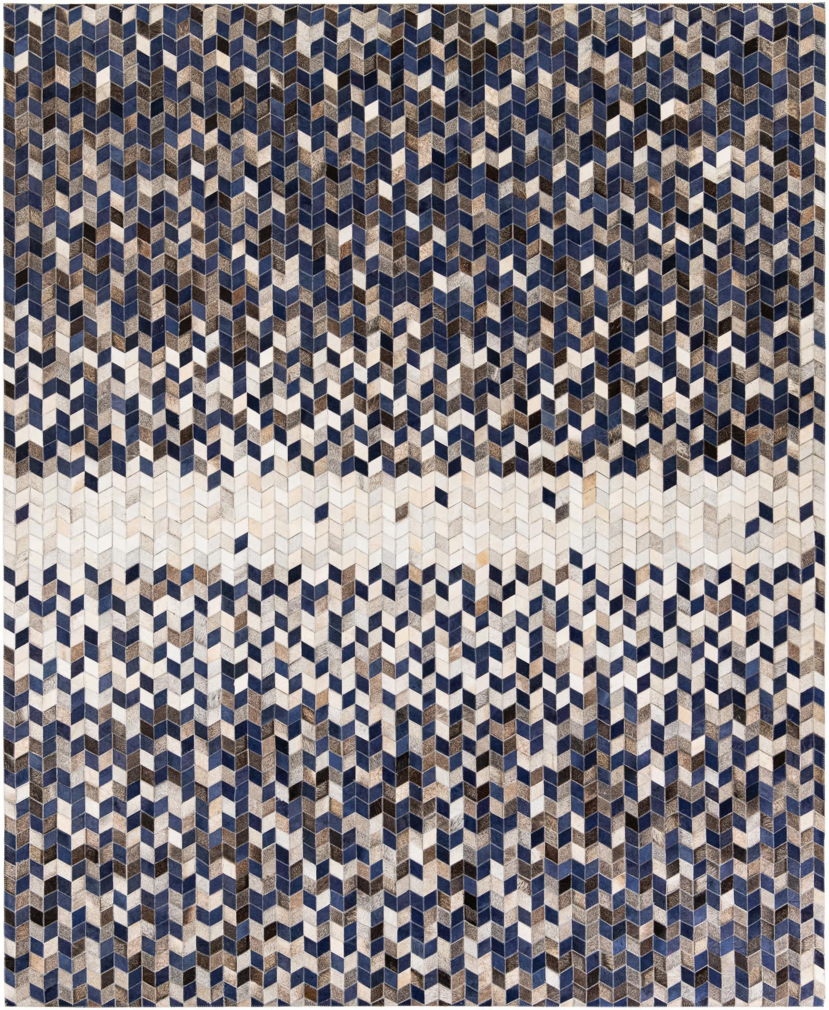 8' 1 x 9' 11 Cowhide Stocks Rug