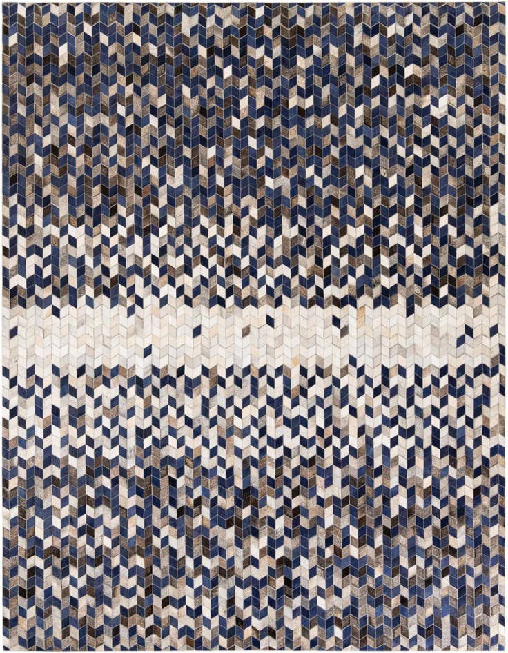 Detail image of 8' 1 x 9' 11 Cowhide Stocks Rug